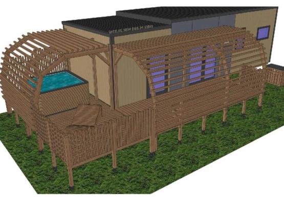 TAOS Luxe 40m2 terrasse couverte + Jacuzzi privatif - 6 pers / 2 sdb - A/C + Kit linge inclus