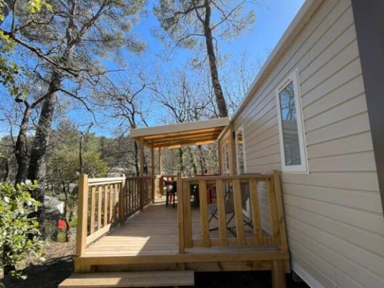 NEW // Mobil home Premium 32m² 2 chambres Clim TV lave vaisselle