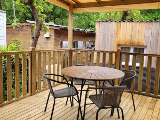 Mobil home ROSE TREMIERE 4personnes climatisé avec terrasse