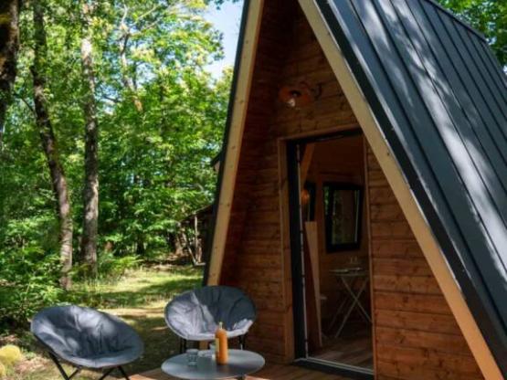 Cabane en A | 1 chambre | Cuisine | Terrasse