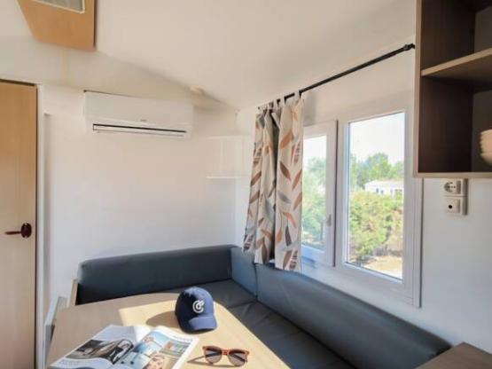 Mobil-home 4 couchages avec grande terrasse (avec clim)