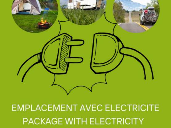 Forfait EMPLACEMENT AVEC ELECTRICITE 6/10A
