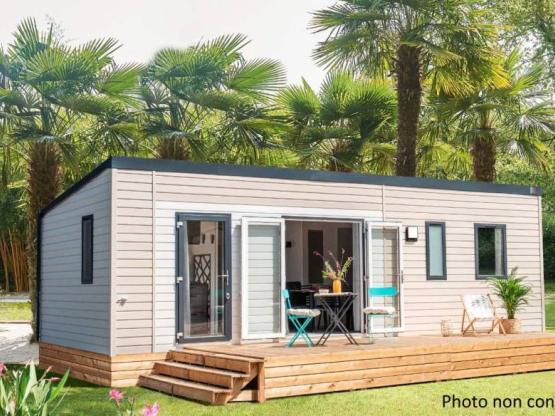 Babord Mobil home Robinson + 1 véhicule + TV + Climatisation + lave vaiselle
