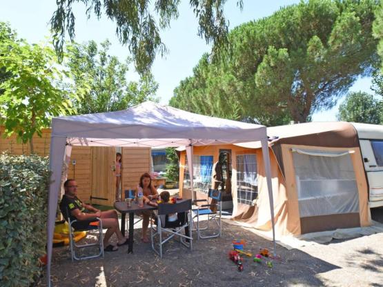 Emplacement avec sanitaires privés