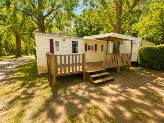 Mobil-home Fidji Standard 28m² 2 chambres - Terrasse semi-couverte + TV