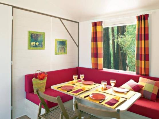 Mobil-home COSY-CLIM 3 chambres (climatisation - TV - terrasse 12m² - superficie 32m²)