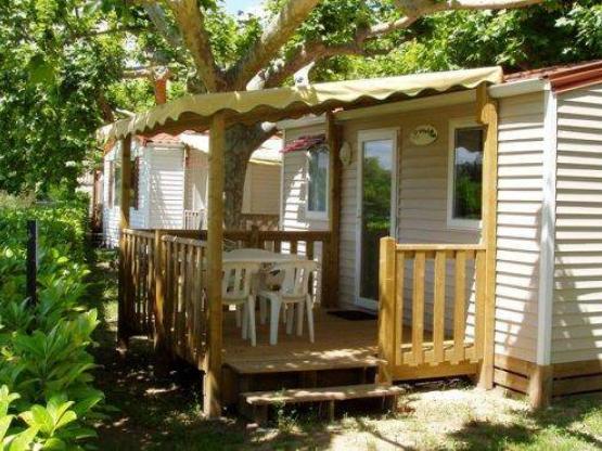 Mobil-home OHARA 1 chambre - terrasse couverte (2 adultes + 1 enfant - 10ans) Climatisé+Wifi