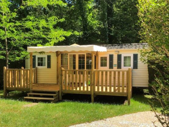 Mobil-home Eco - 3 chambres - TV - Terrasse bois semi-couverte - 29m²