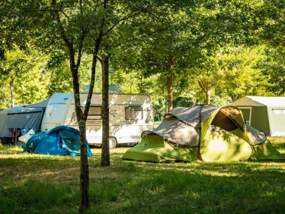 Standplaats + Voertuig + Tent of caravan