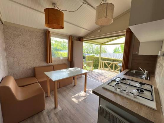 Chalet Confort 25m² - 2 slaapkamers - overdekt terras