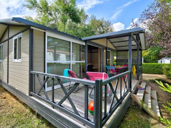 Chalet Confort 35m² 3 slaapkamers  +overdekt terras + TV