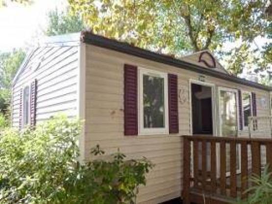 Mobilheim le Lavandou - überdachte Terrasse