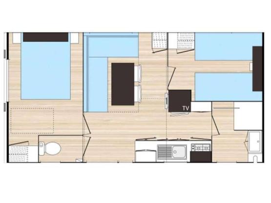 Mobil-home 2 chambres