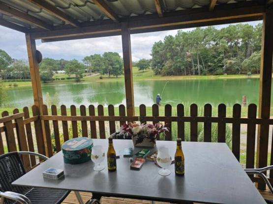 Chalet devant l'étang 1/4 pers.