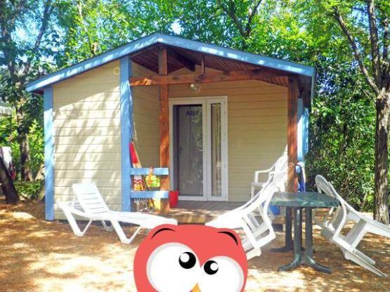 Hütte ABEILLE Standard 19m2 (1 zimmer)  + überdachte Terrasse 5,50m2