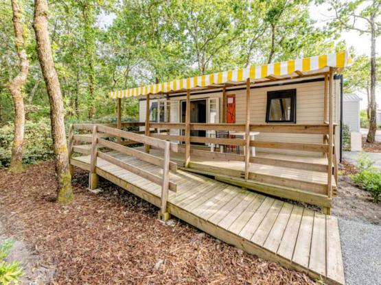 Mobil home PMR 2 chambres - Adapté pour personnes à mobilité réduite