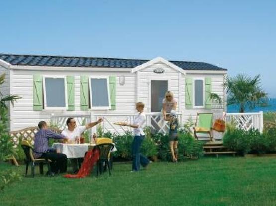 Mobil-home Super Titania 35m² / 3 chambres - terrasse semi-couverte