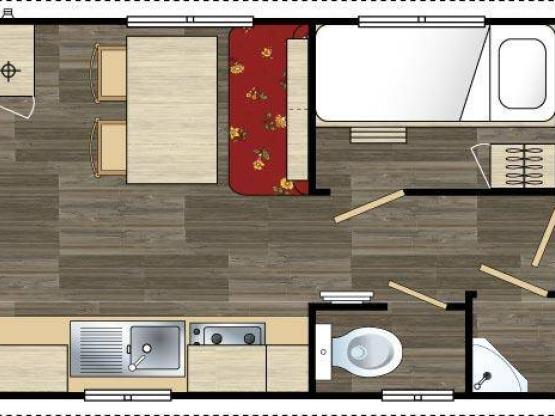 Roulotte Standard 20m² (2 Zimmer)