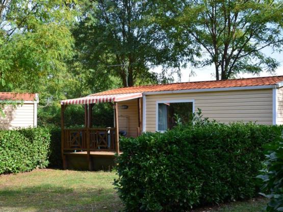 Mobile-home Comfort 25m² 2 slaapkamers + TV