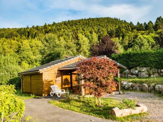 8.CHALET BOIS MONTAGNE ADAPTE POUR PERSONNE A MOBILITE REDUITE 35M² avec terrasse