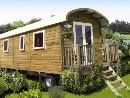 Roulotte 20m² (2 chambres) + TV + Terrasse