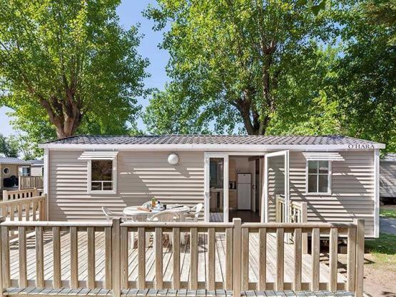 Mobilheim ausgestattet für Behindertes L'Estran : 32 m² + Terrasse (2 Zimmer)