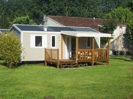 Mobil home Ibiza 27,5m² + terrasse semi-couverte - climatisation optionnelle