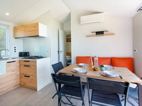 Mobilhome ~33m² - vista parcial al mar - 3 habitaciones + aire acondicionado