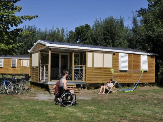 Mobil home Premium 3 chambres 38m² + Terrasse intégrée + LV + TV