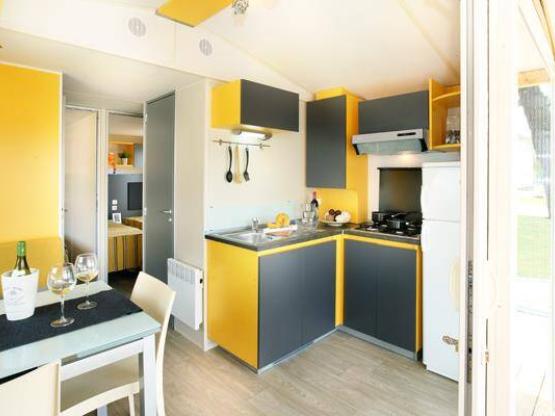 Mobil-home COTTAGE 2 chambres (TV - terrasse couverte 7m² - superficie 26m²)