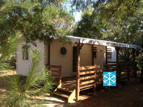 Mobil-home CYPRES Confort 29m² (3 chambres) - terrasse couverte 16 m² - TV + Climatisation