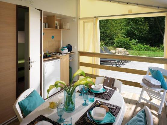 Tithome - 2 dormitorios - instalaciones sanitarias colectivas camping 21 m2