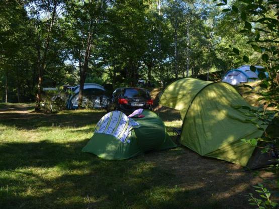 Stellplatz Grand Confort in der Nähe des Schwimmbads nur für Zelte