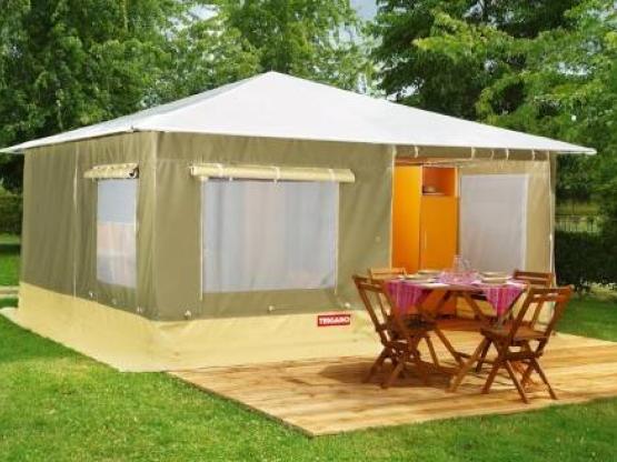 Bungalow toilé 20m² 2 chambres - Arrivée le Dimanche en Juillet et Août