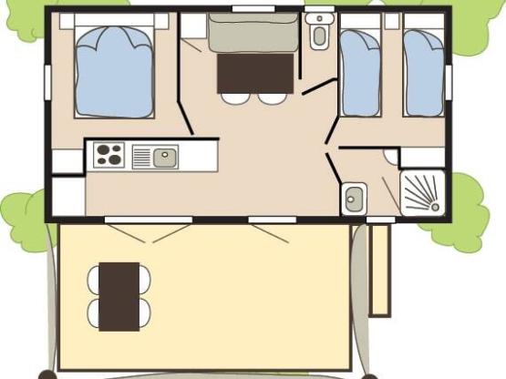 Cottage Languedoc 2 chambres***