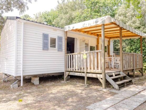 Mobil-home Eco 25m² - 2 chambres + TV + terrasse