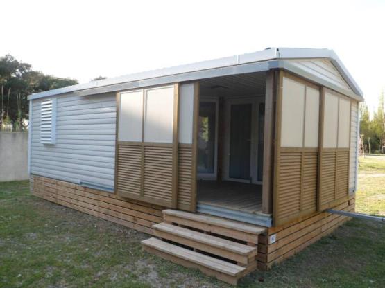 Mobil Home Marin 32m² (2 chambres) terrasse couverte + TV