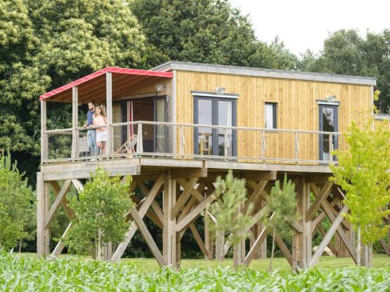 Cottage sur pilotis PREMIUM (2 chambres - 1 SDB) + terrasse couverte