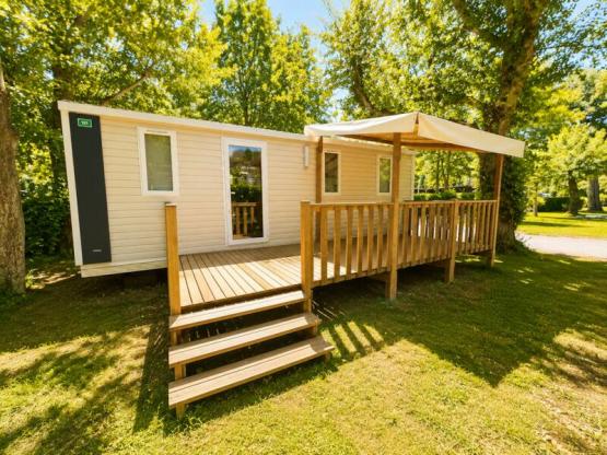 Mobil-home Confort 24m² 2 chambres - Terrasse semi-couverte + TV