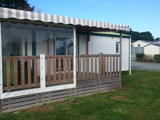 Mobil home Confort 2 chambres, 35m² avec terrasse couverte et semi-fermée