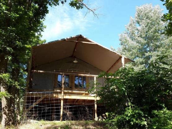 Lodge Bois 4 Saisons Confort 37m² (2 chambres) dont terrasse couverte 12m² + Côté Rivière