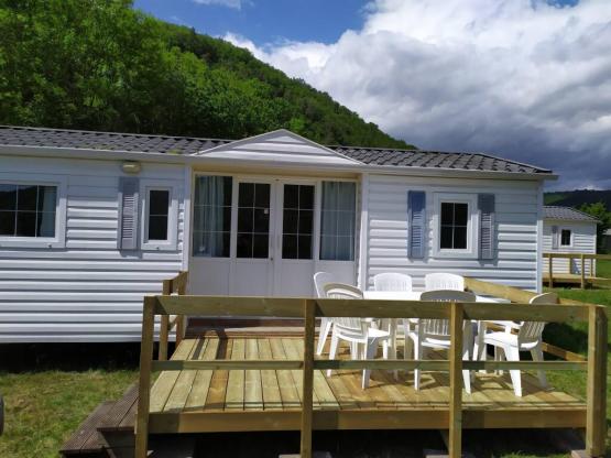 Mobil-home 36m²- 3 chambres & terrasse de 10m2