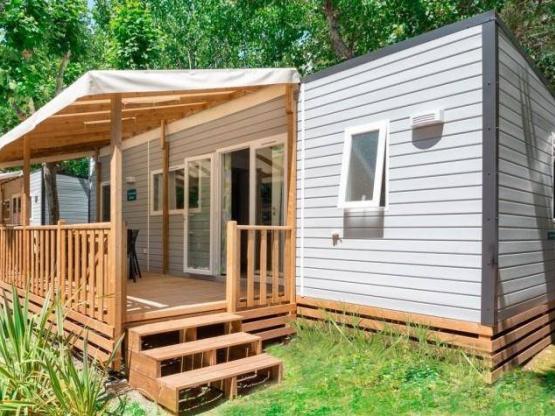 Mobil Home  NEUF ou CHALET Grand Confort 3 chambres 40 m² avec terrasse couverte et semi-fermée