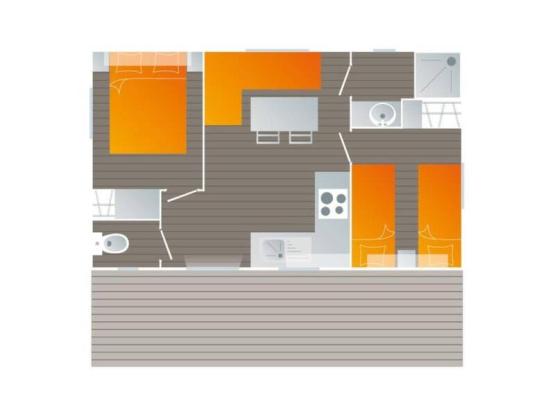 Cotinière 2 chambres 29m²