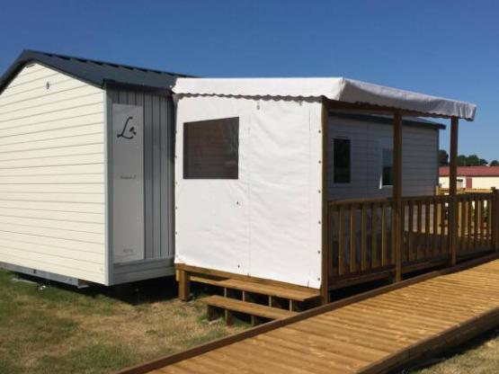 Mobil-home LOUISIANE PMR 2 Chambres, avec terrasse demi-couverte