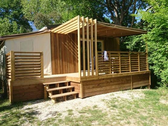 Chalet Pili-pili Bois 32m² CONFORT 3 Zimmer + überdachte Terrasse