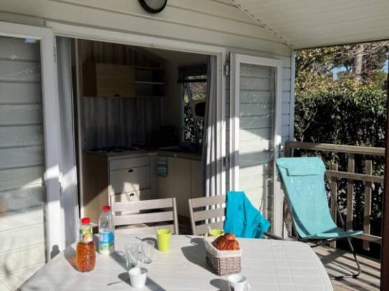 Mobile-home ~26m² - 2 bedrooms + air-conditioning