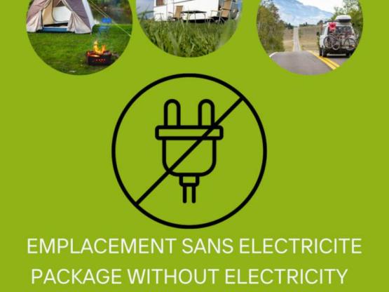 Forfait EMPLACEMENT SANS ELECTRICITE