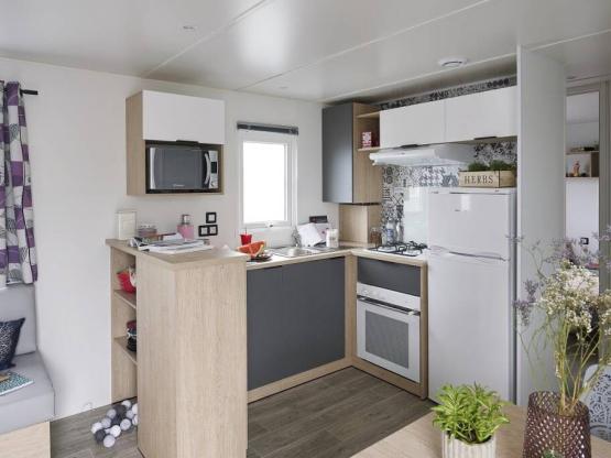 Mobil-home Luxe - 3ch 2sdb - 40m² - lave vaisselle -