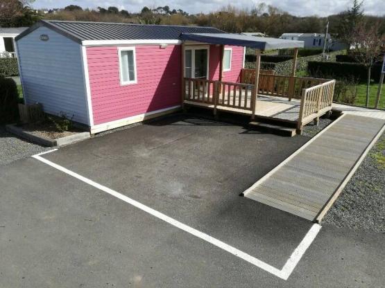 Mobilhome Premium 31m² - 2 Habitaciónes - terraza cubierta - equipado para minusválido